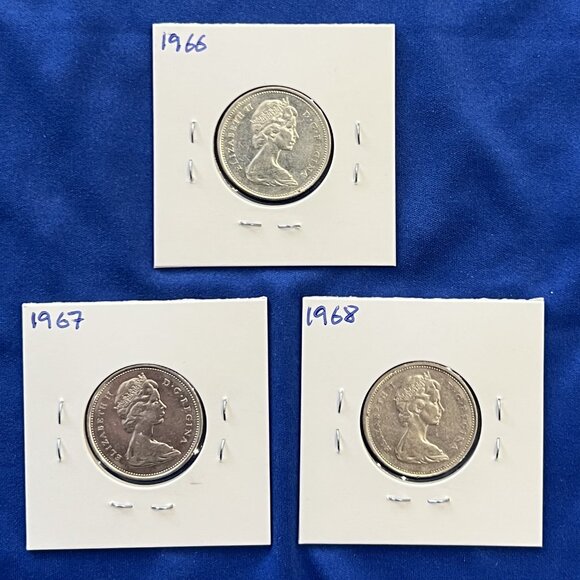 Almost Uncirculated Mint Set of 9 Silver 1960 to 1968 25¢ Canada Quarters! - Picture 8 of 16